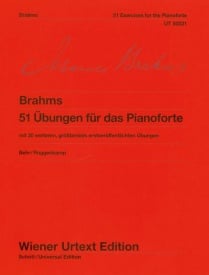 Brahms: 51 Exercises for the Pianoforte WoO 6 published by Wiener Urtext